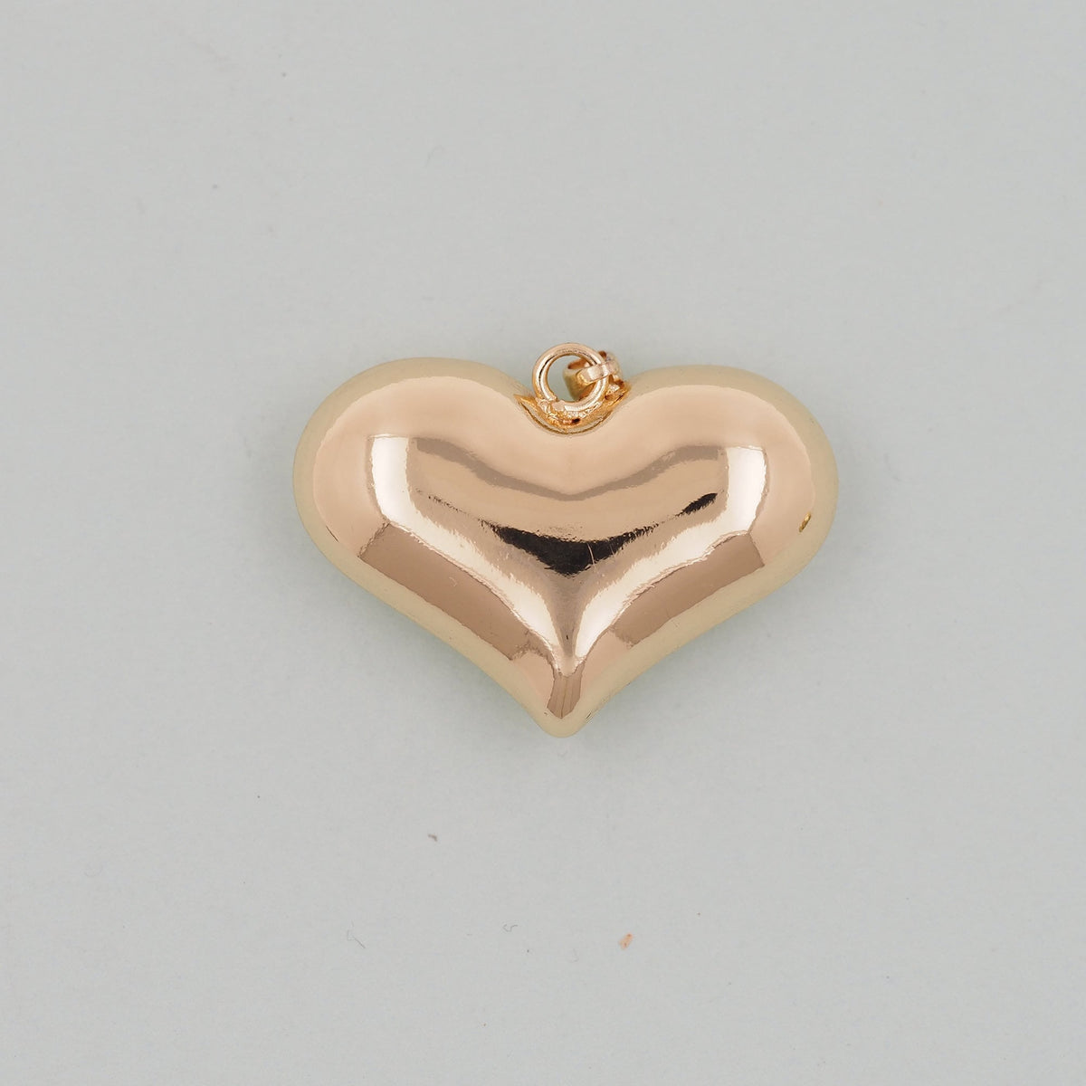Gold Heart Charms,18K Gold Filled Heart Pendant,Heart Charm Bracelet Necklace for DIY Jewelry Making Supply