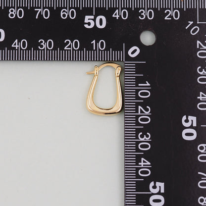 1pair 14K Gold Filled Thick Hoops Earrings,Gold Earrings,Dainty Hoops Huggie,Gold Huggies Hoop Earrings