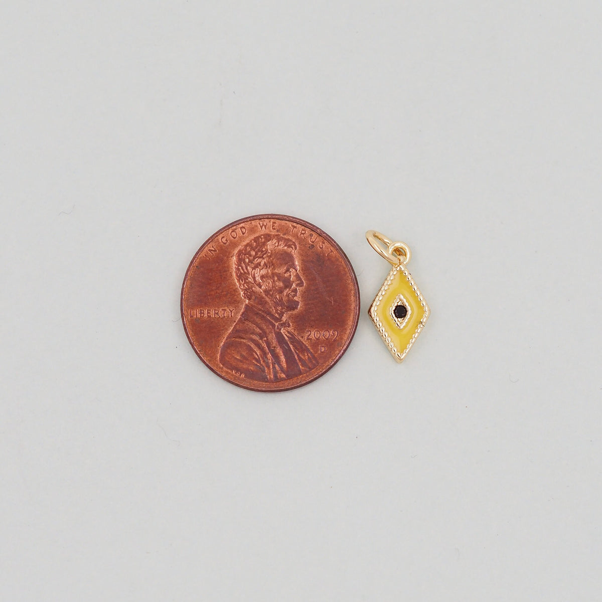 Gold Tiny amulet  Evil Eye Charms,18K Gold Filled Evil Eye Pendant,enamel Protect Charm Bracelet Necklace for DIY Jewelry Mak
