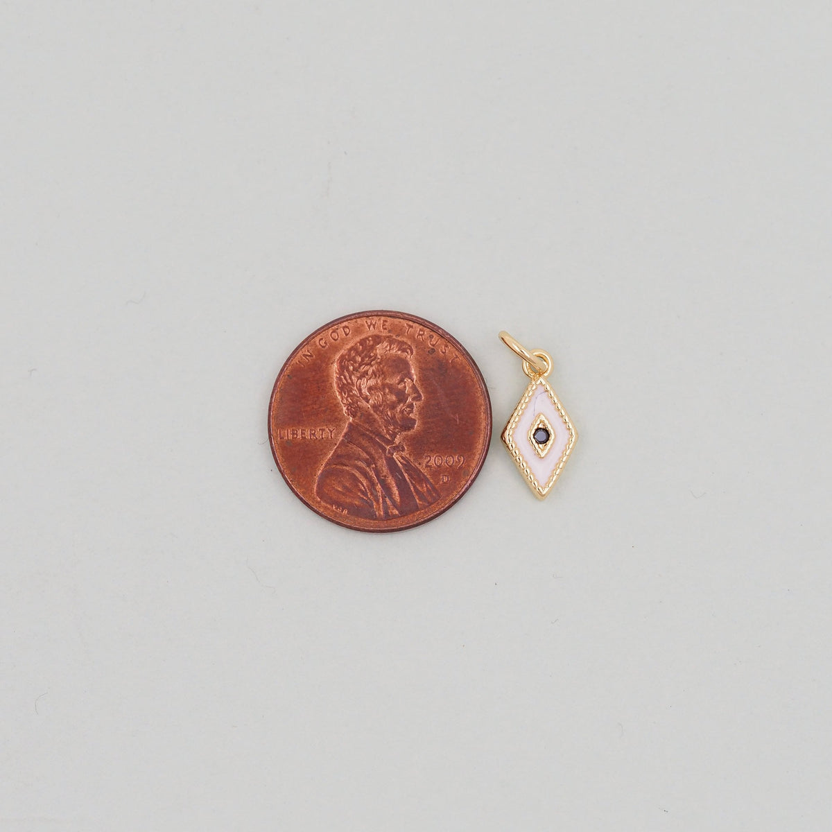 Gold Tiny amulet  Evil Eye Charms,18K Gold Filled Evil Eye Pendant,enamel Protect Charm Bracelet Necklace for DIY Jewelry Mak