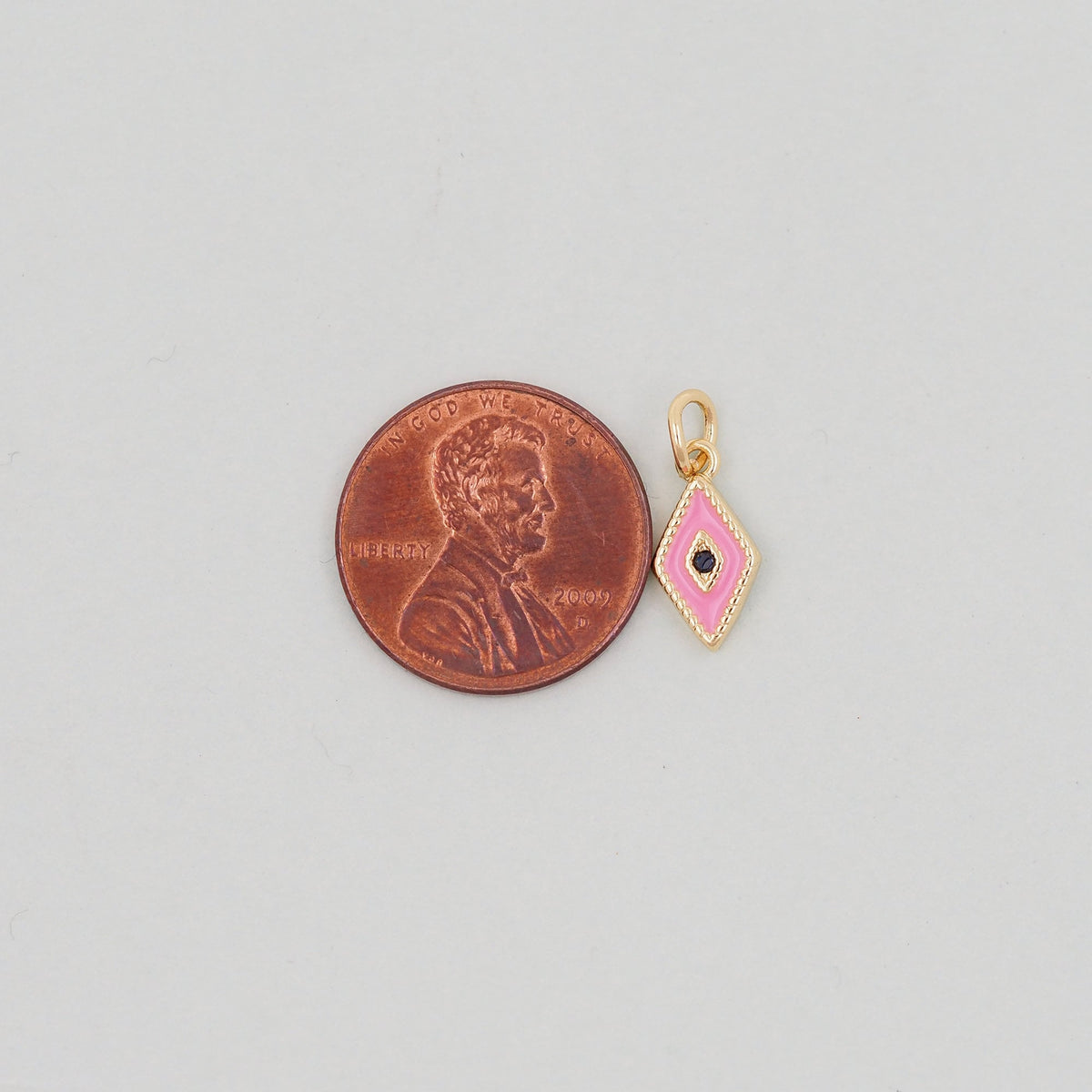 Gold Tiny amulet  Evil Eye Charms,18K Gold Filled Evil Eye Pendant,enamel Protect Charm Bracelet Necklace for DIY Jewelry Mak