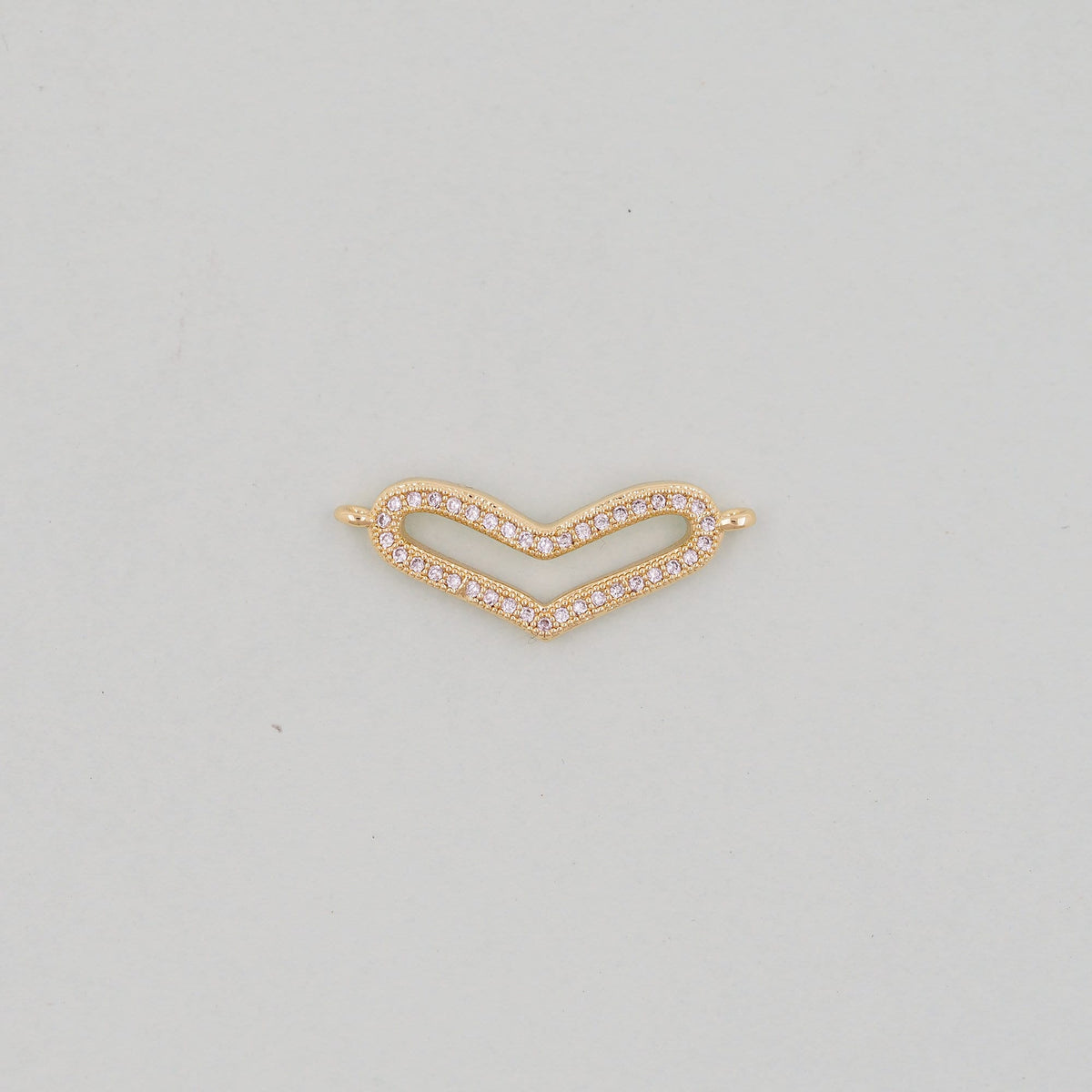 Gold Heart Charms,18K Gold Filled Heart Pendant,Heart Charm Bracelet Necklace for DIY Jewelry Making Supply