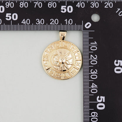 Gold Sun Charms,18K Gold Filled Sun Pendant,celestial  Charm Bracelet Necklace for DIY Jewelry Making Supply