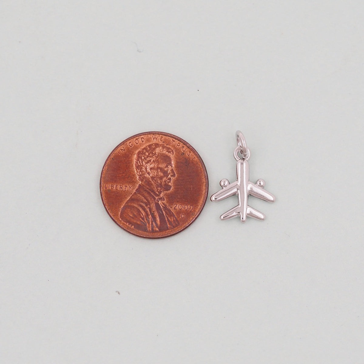 Gold airplane Charms,18K Gold Filled airplane Pendant,airplane Charm Bracelet Necklace for DIY Jewelry Making Supply