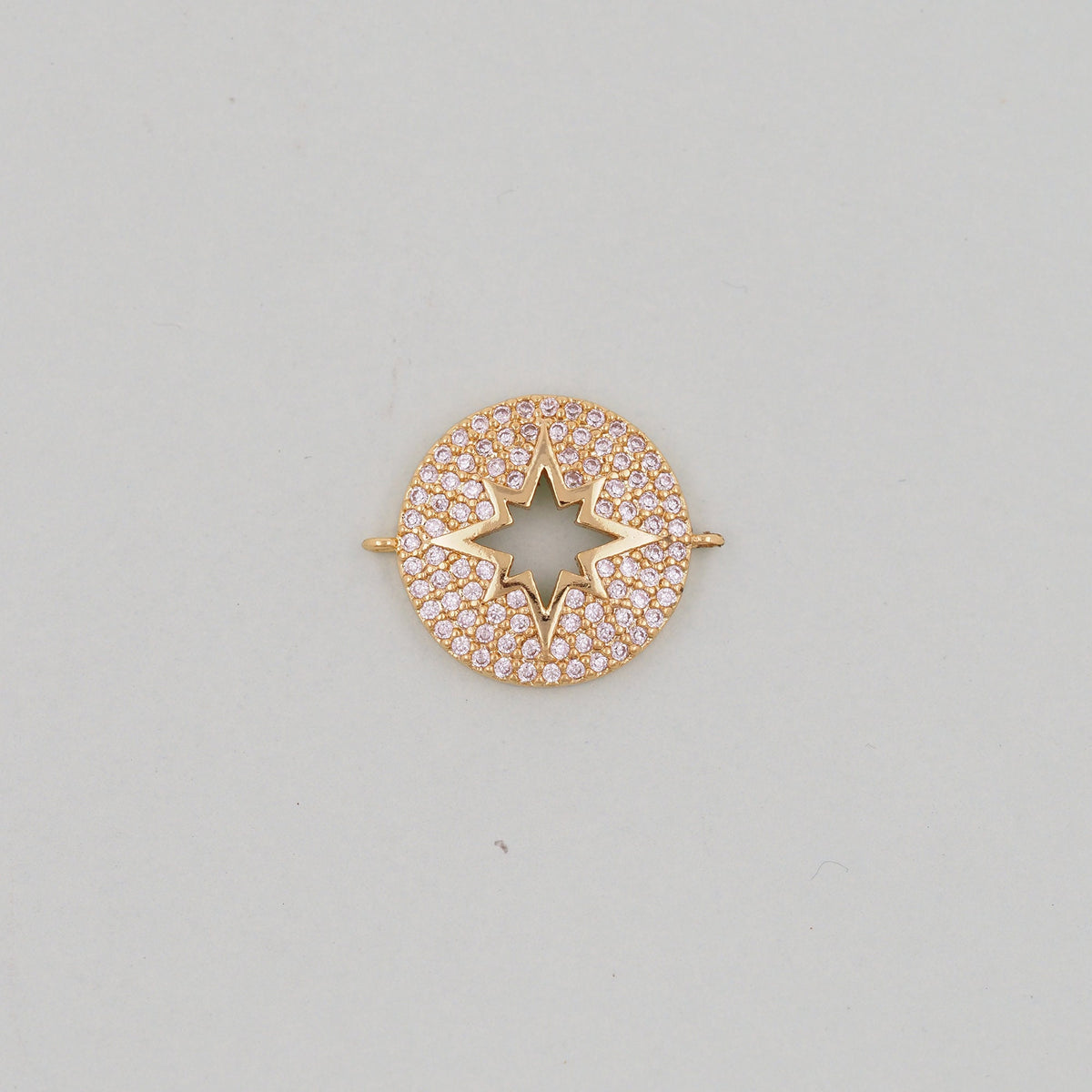18K Gold Filled North Star Connector for Jewelry Making