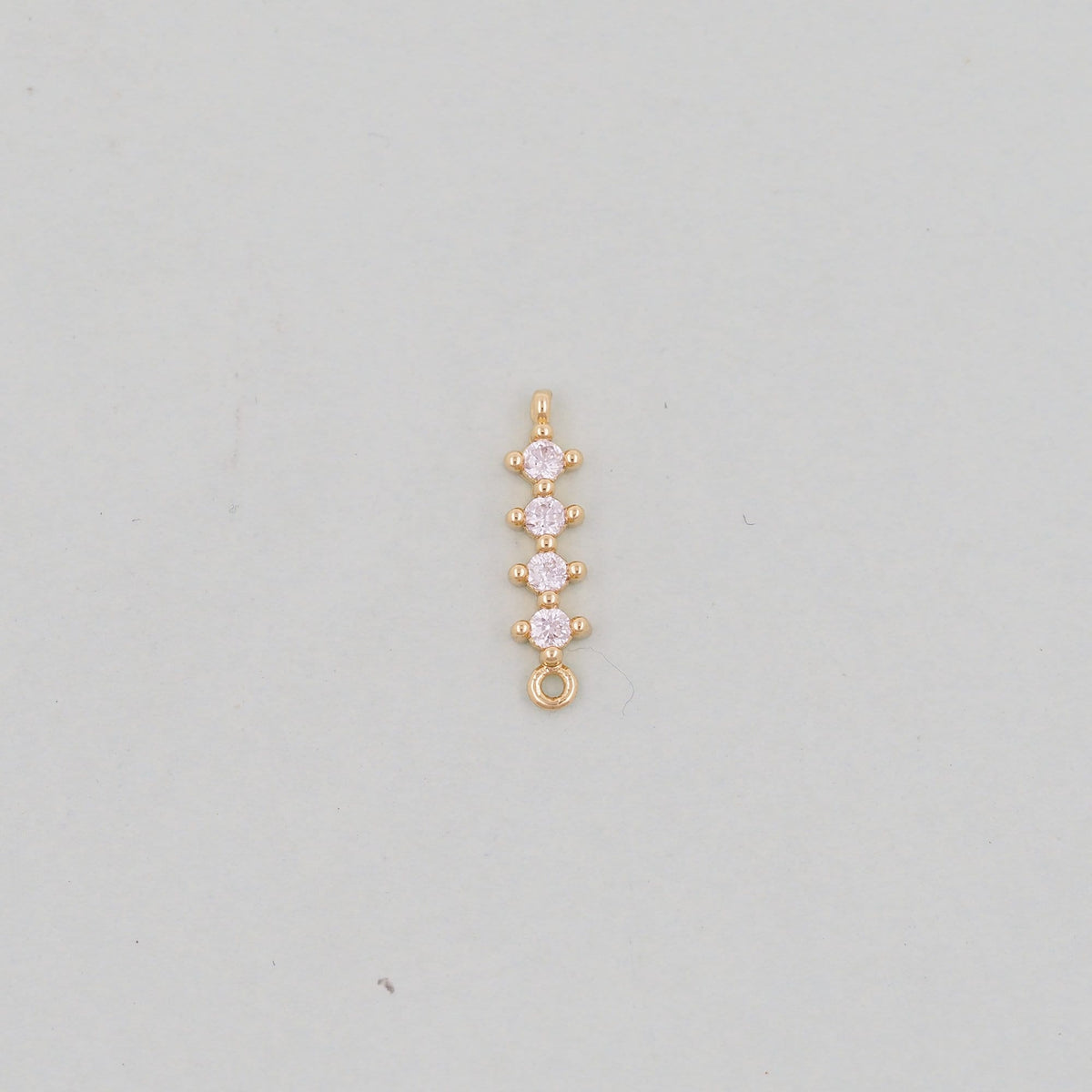 Gold Round strip Connector Charms,18K Gold Filled Round Pendant,Round Charm Bracelet Necklace for DIY Jewelry Making Supply