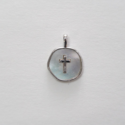 Silver Cross Charms,18K Gold Filled Cross Pendant,Cross Charm Bracelet Necklace for DIY Jewelry Making Supply