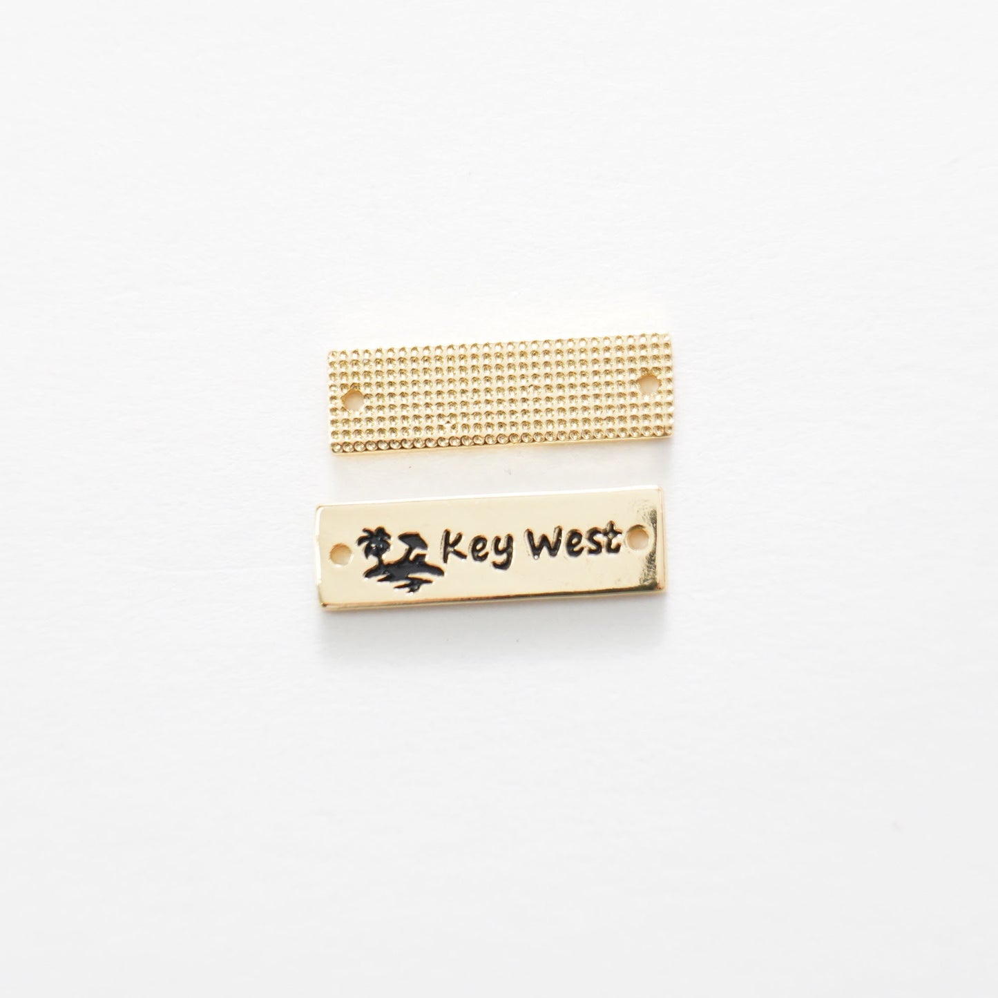 Gold Key West Connector Charms,18K Gold Filled Key West Pendant,Key West Charm Bracelet Necklace for DIY Jewelry Making Supply
