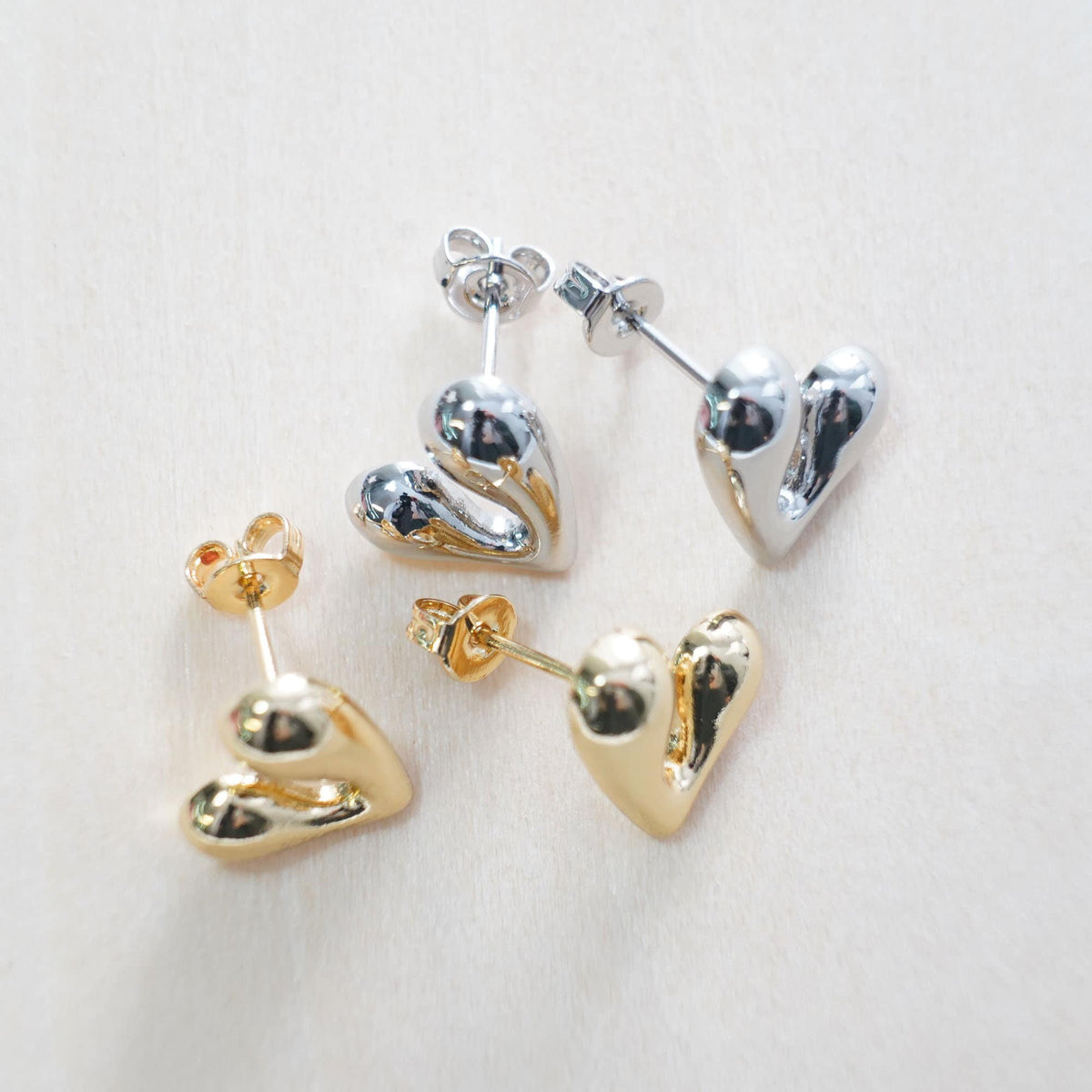 18K Gold Filled Heart Charm Pendant for Jewelry Making