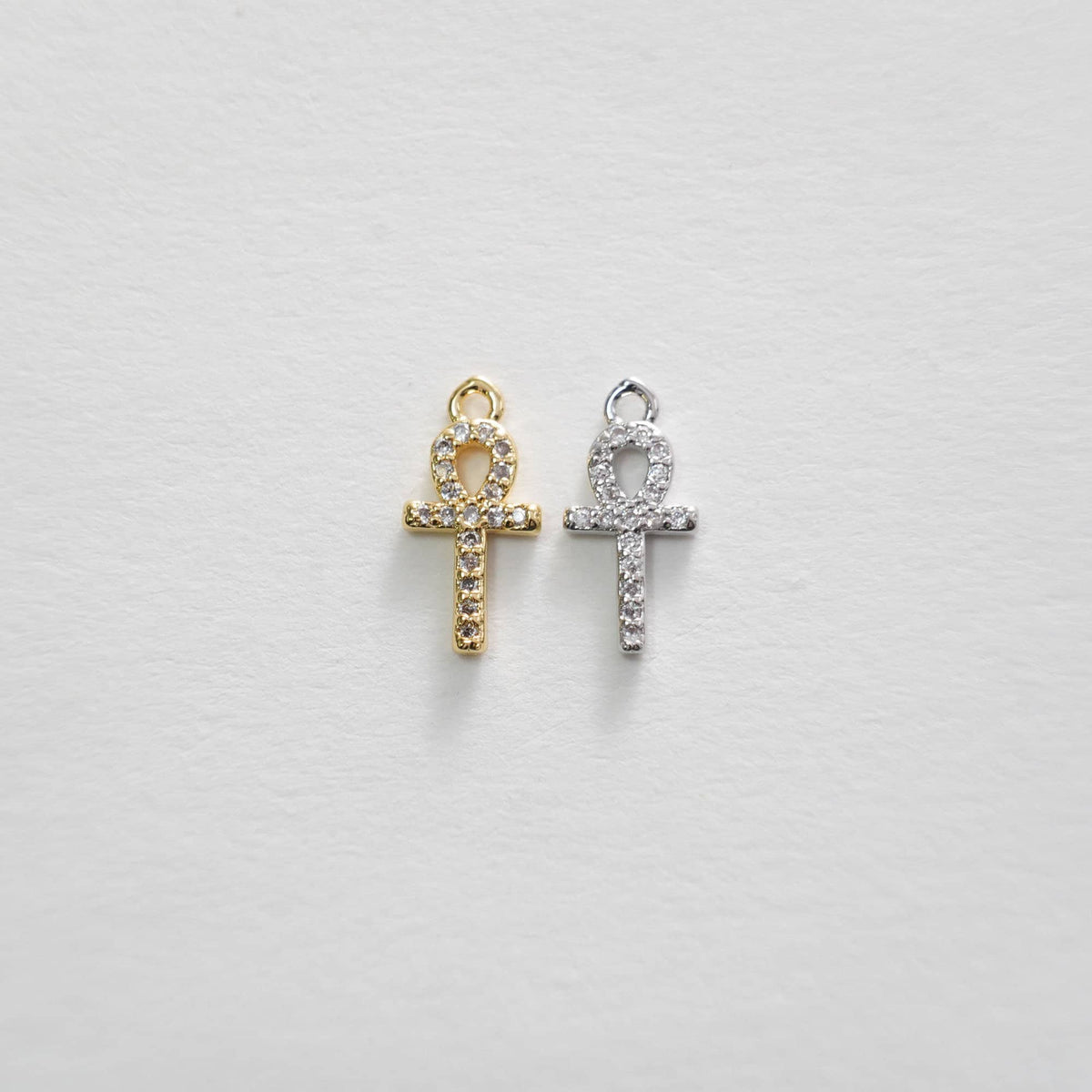 18K Gold Filled Cross Charm Pendant for Jewelry Making