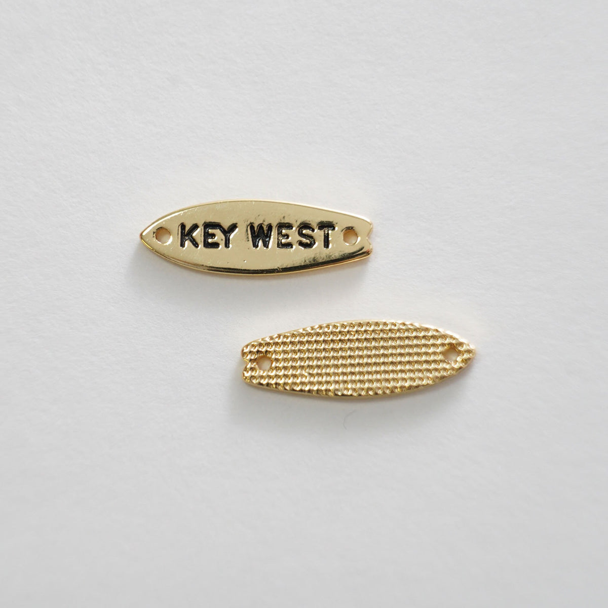 18K Gold Filled Key Charm Pendant for Jewelry Making
