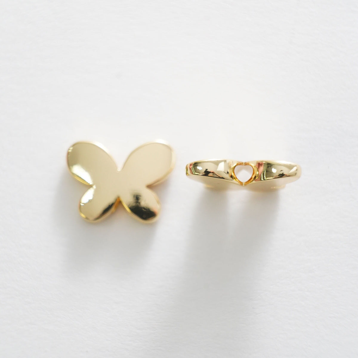 18K Gold Filled Butterfly Jewelry Beads 2 mm for Jewelry Making