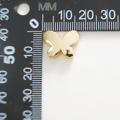 18K Gold Filled Butterfly Jewelry Beads 2 mm for Jewelry Making