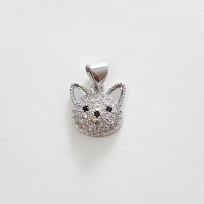 18K Gold Filled Dog Charm Pendant for Jewelry Making