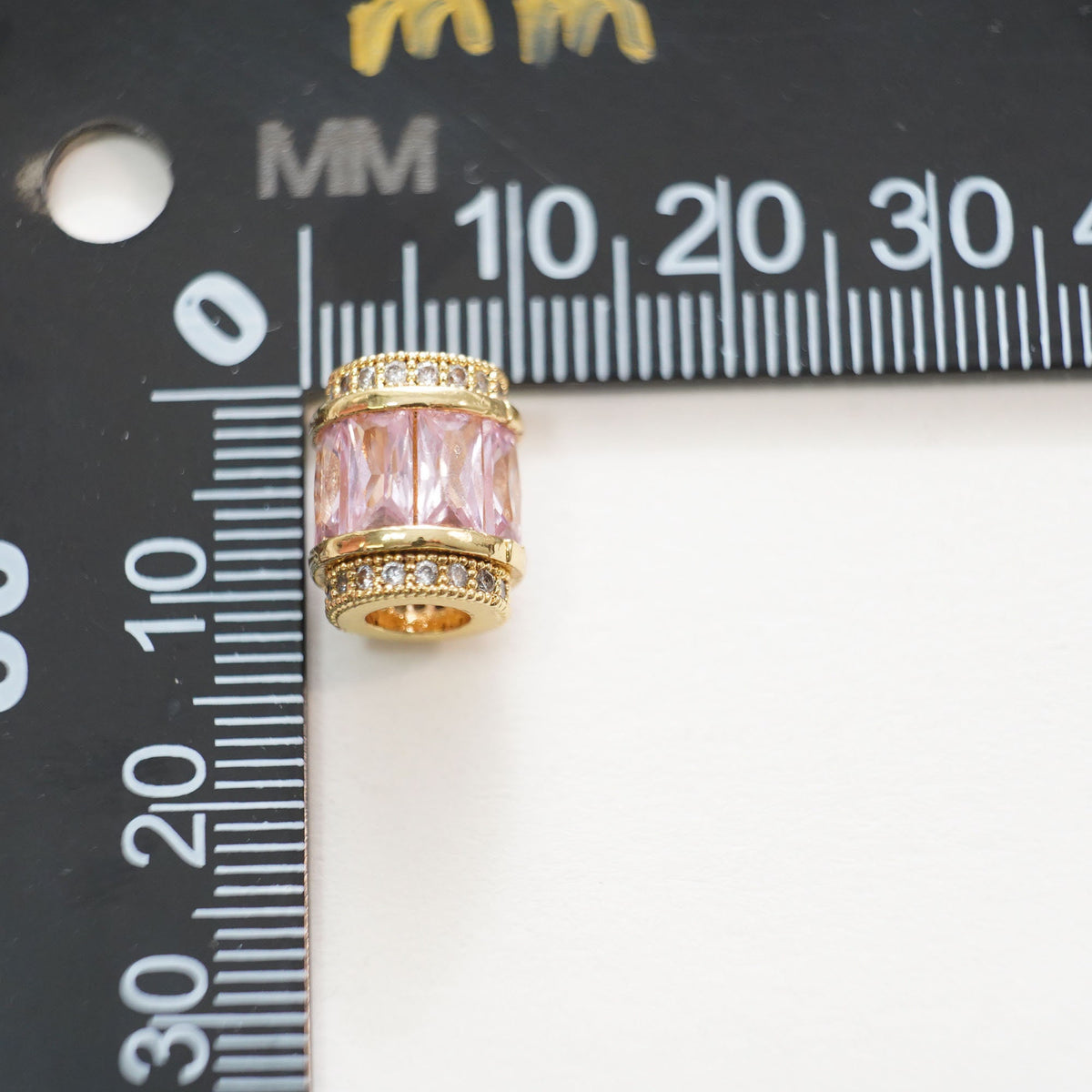 18K Gold Filled Hand CZ Charm Pendant for Jewelry Making