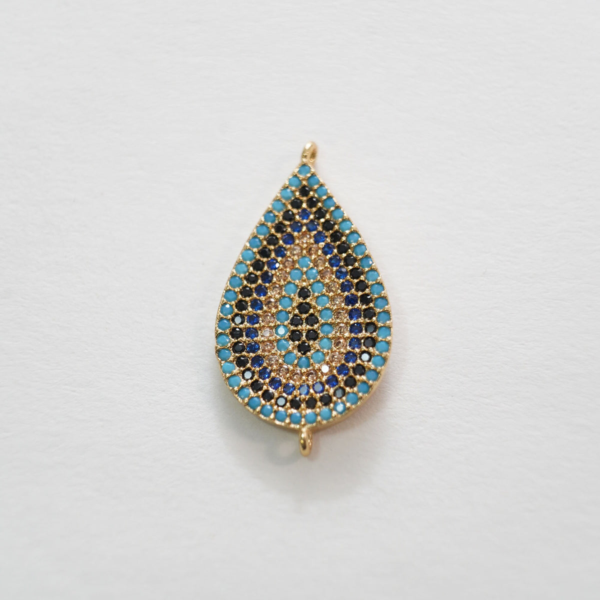 Gold Teardrop Charms,18K Gold Filled Teardrop Pendant,Teardrop Charm Bracelet Necklace for DIY Jewelry Making Supply