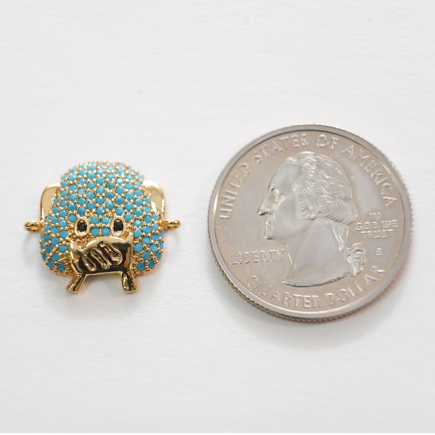 Gold Pig Connector Charms,18K Gold Filled Pig Pendant,Silver Pig  Charm Bracelet Necklace for DIY Jewelry Making Supply