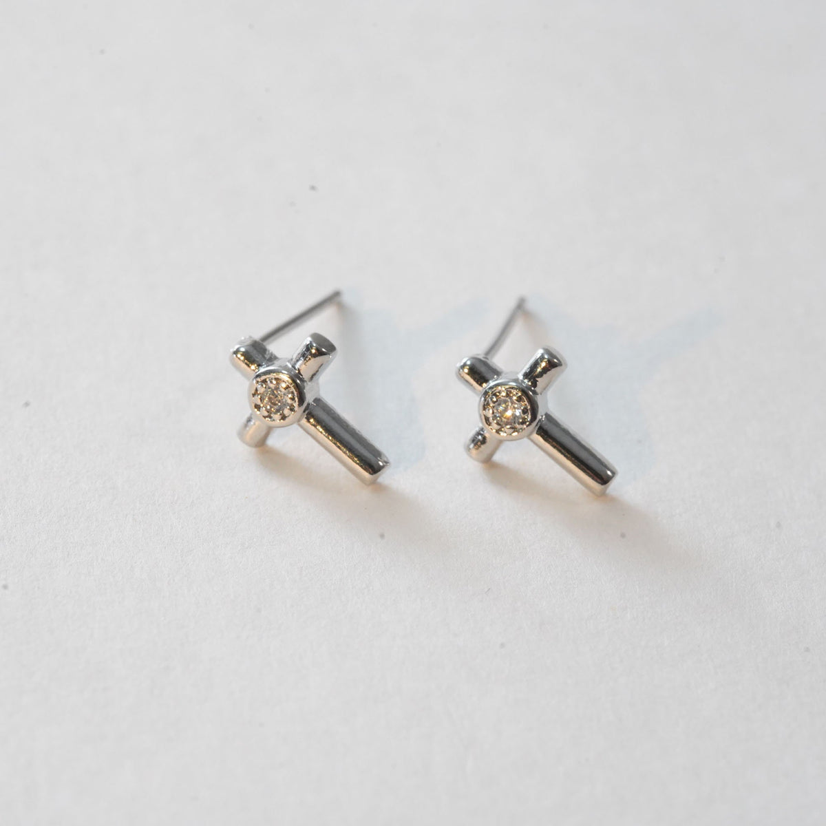 18K Gold Filled Cross Hoop Earrings for Jewelry Making