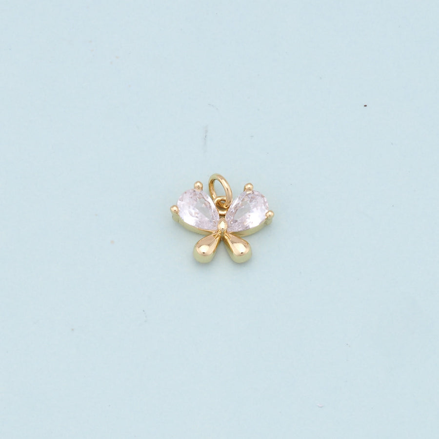 Gold Butterfly Charms,18K Gold Filled Butterfly Pendant,Butterfly Charm Bracelet Necklace for DIY Jewelry Making Supply