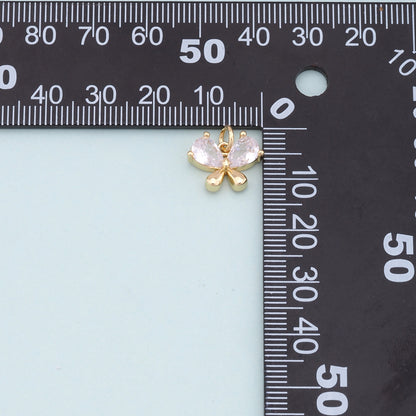 Gold Butterfly Charms,18K Gold Filled Butterfly Pendant,Butterfly Charm Bracelet Necklace for DIY Jewelry Making Supply