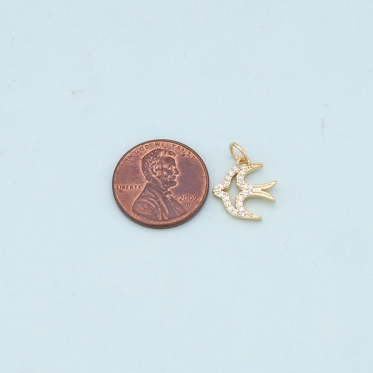 18K Gold Filled Hand Charm Pendant for Jewelry Making