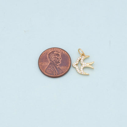 18K Gold Filled Hand Charm Pendant for Jewelry Making