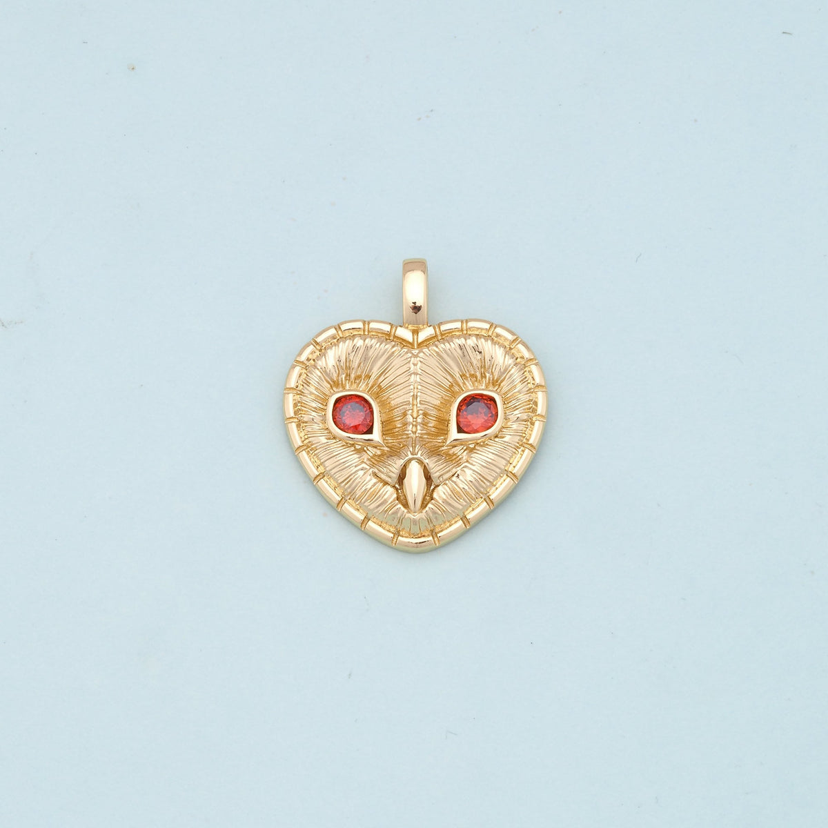 Gold Heart Charms,18K Gold Filled Heart Pendant,Heart Charm Bracelet Necklace for DIY Jewelry Making Supply