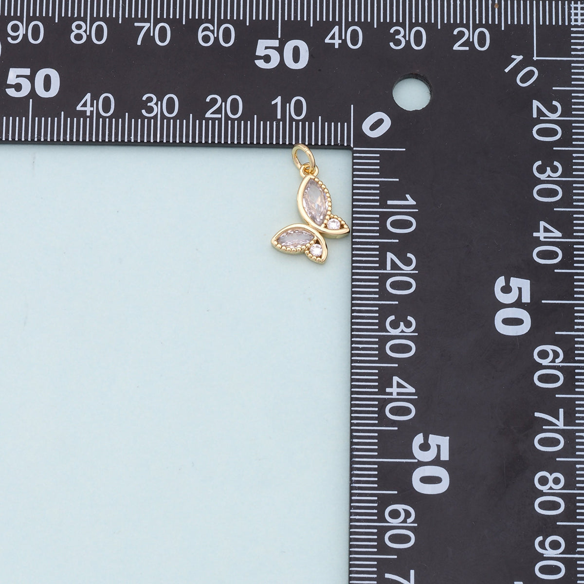 Gold Butterfly Charms,18K Gold Filled Butterfly Pendant,Butterfly Charm Bracelet Necklace for DIY Jewelry Making Supply