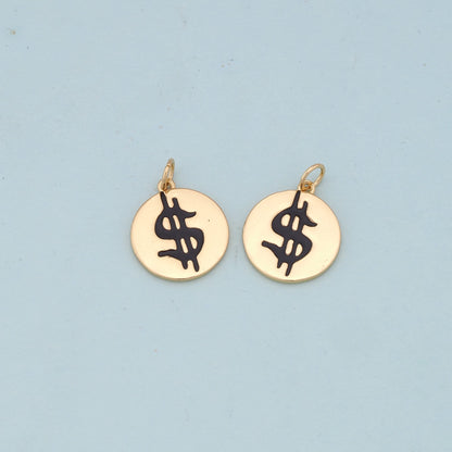 18K Gold Filled Charm Pendant for Jewelry Making