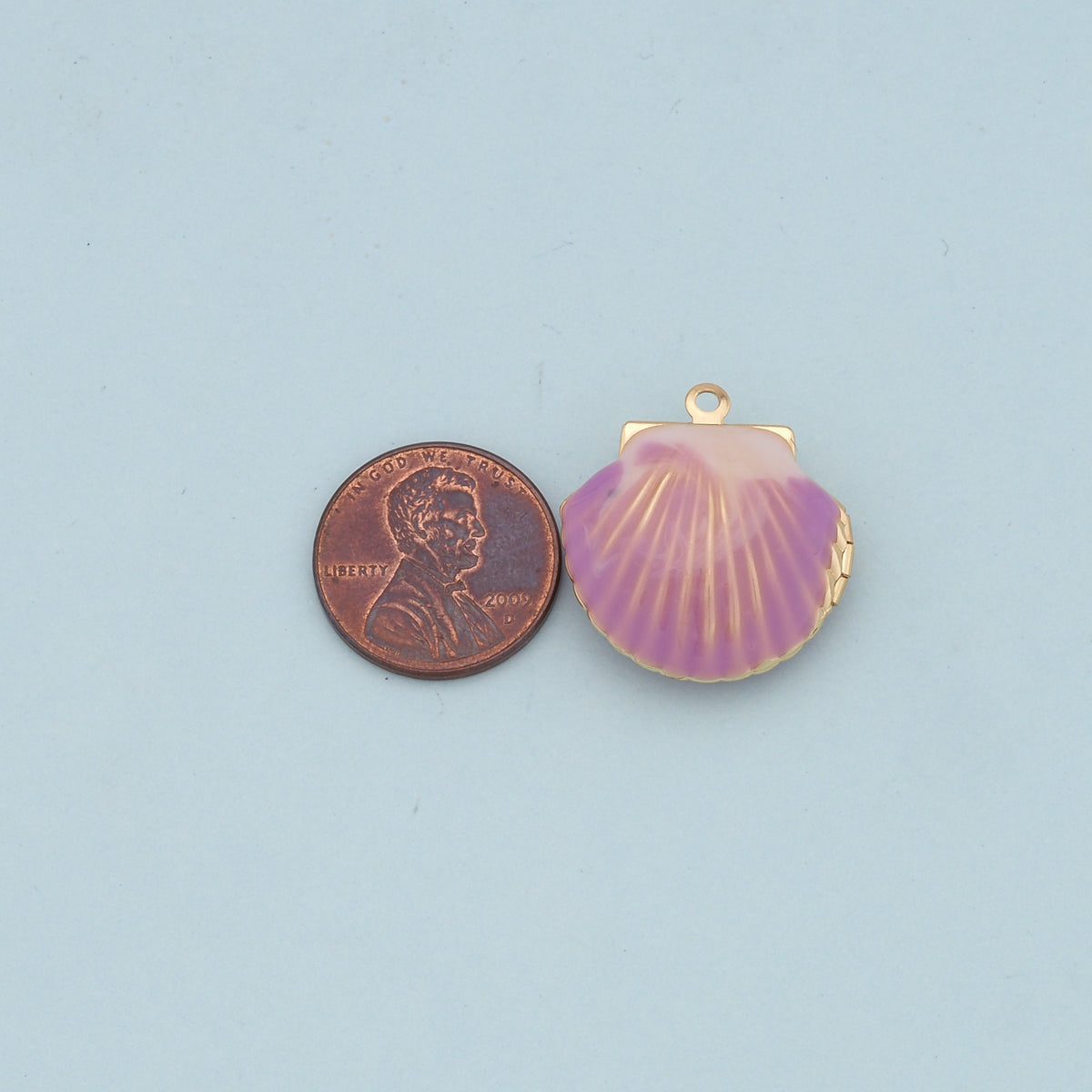 Gold Shell Charms,18K Gold Filled Conch Shell Pendant,Conch Shell Charm Bracelet Necklace for DIY Jewelry Making Supply