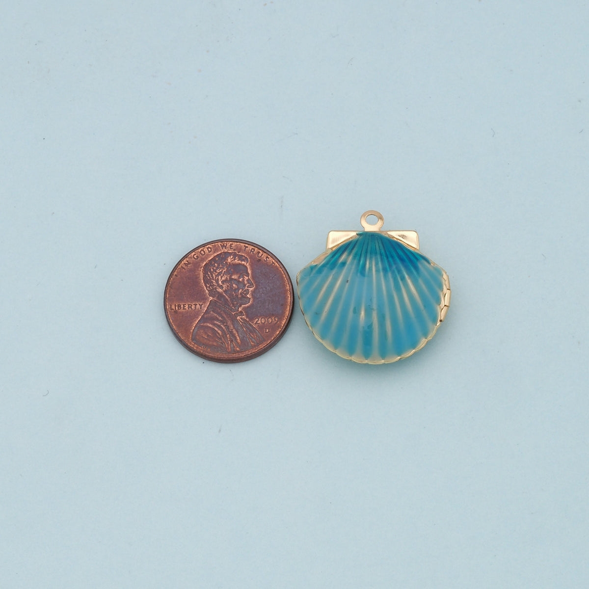 Gold Shell Charms,18K Gold Filled Conch Shell Pendant,Conch Shell Charm Bracelet Necklace for DIY Jewelry Making Supply