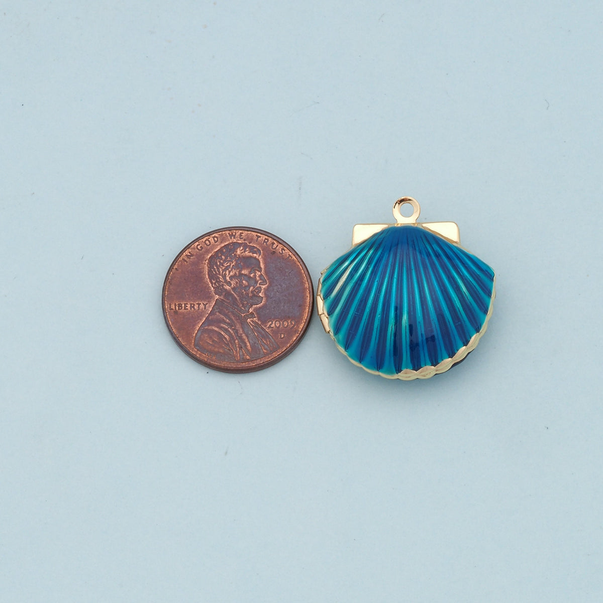 Gold Shell Charms,18K Gold Filled Conch Shell Pendant,Conch Shell Charm Bracelet Necklace for DIY Jewelry Making Supply