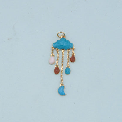 18K Gold Filled Hand Charm Pendant for Jewelry Making