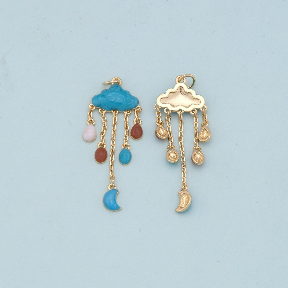 18K Gold Filled Hand Charm Pendant for Jewelry Making