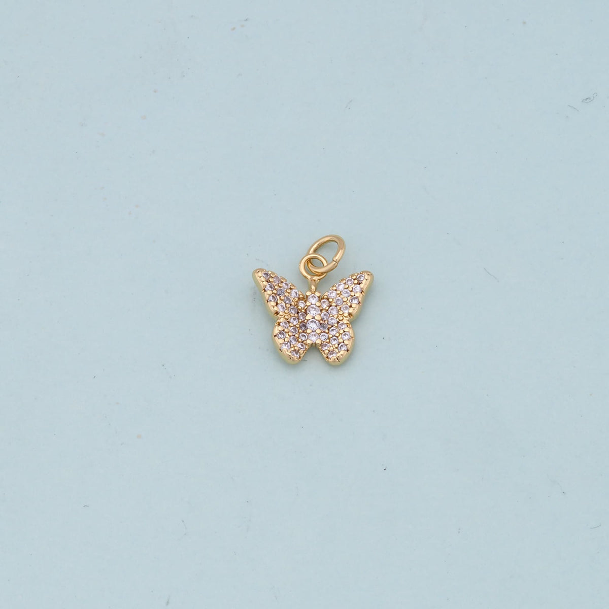 Gold Butterfly Charms,18K Gold Filled Butterfly Pendant,Butterfly Charm Bracelet Necklace for DIY Jewelry Making Supply