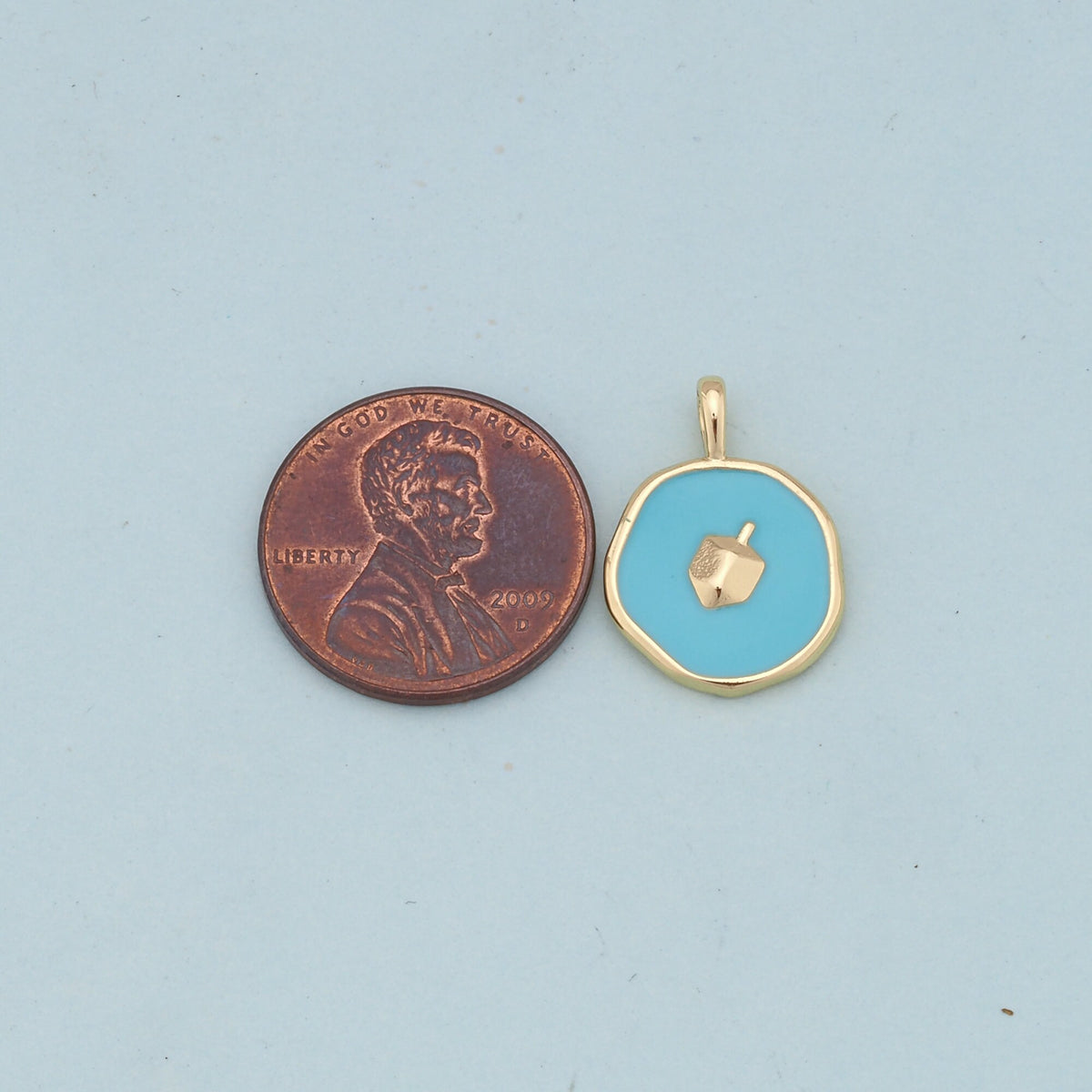 Gold enamel Charms,18K Gold Filled enamel Pendant Charm Bracelet Necklace for DIY Jewelry Making Supply