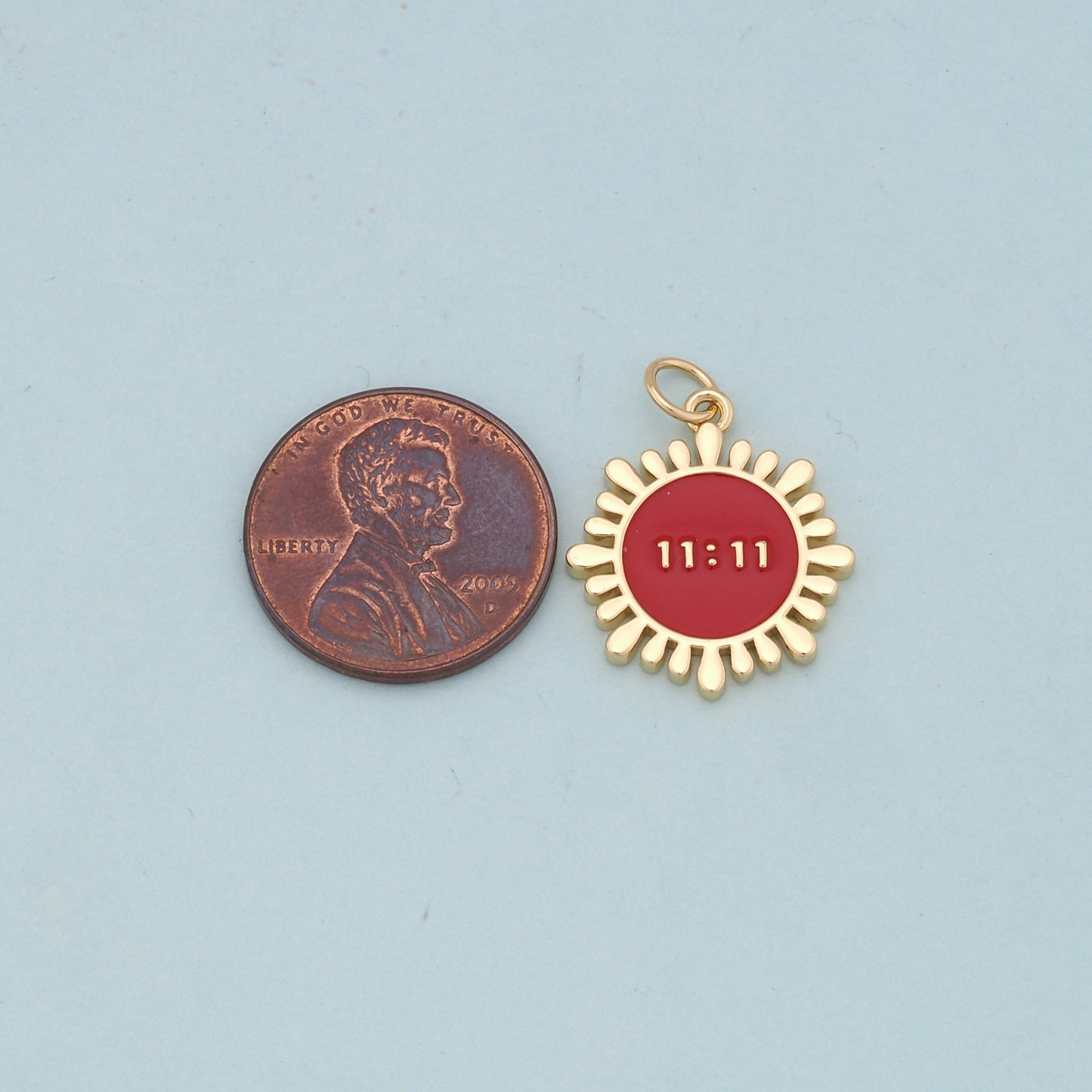 Gold 11:11 Charms,18K Gold Filled angel numbers Pendant,angel numbers Charm Bracelet Necklace for DIY Jewelry Making Supply