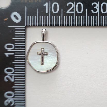 Silver Cross Charms,18K Gold Filled Cross Pendant,Cross Charm Bracelet Necklace for DIY Jewelry Making Supply