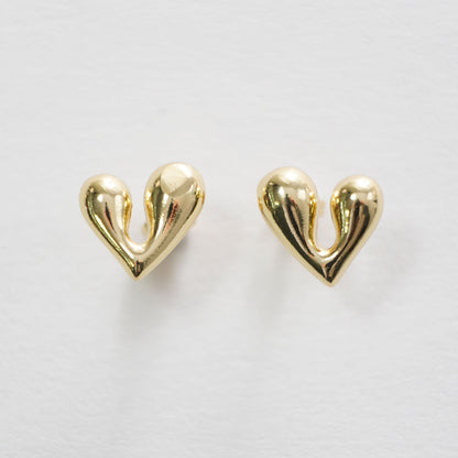 18K Gold Filled Heart Charm Pendant for Jewelry Making