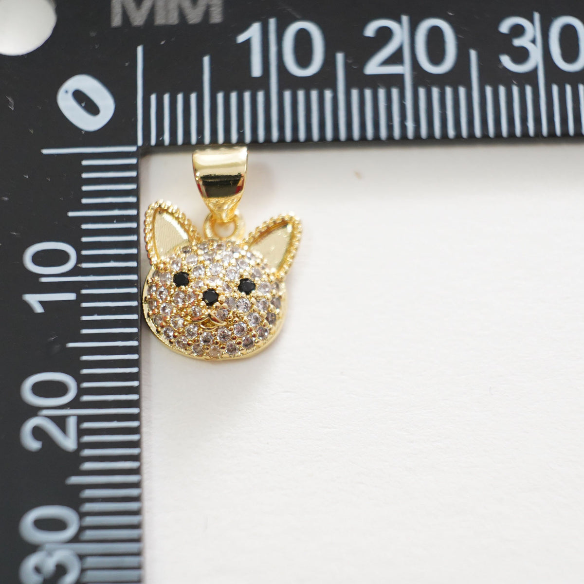 18K Gold Filled Dog Charm Pendant for Jewelry Making