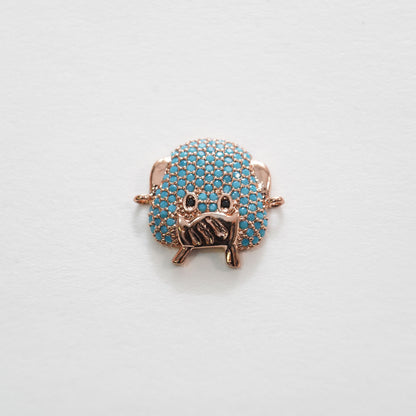 Gold Pig Connector Charms,18K Gold Filled Pig Pendant,Silver Pig  Charm Bracelet Necklace for DIY Jewelry Making Supply