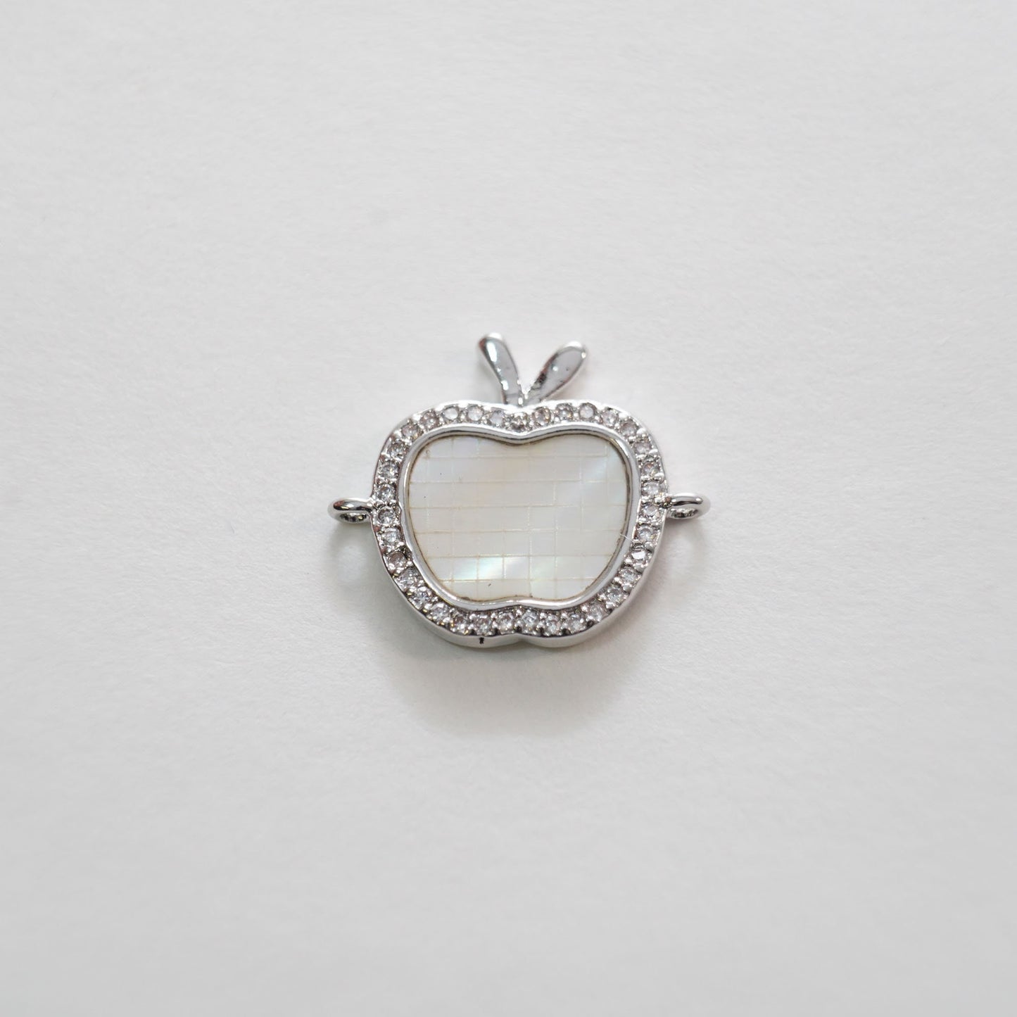 Gold apple Connector Charms,18K Gold Filled Shell apple Pendant Bracelet Necklace for DIY Jewelry Making Supply