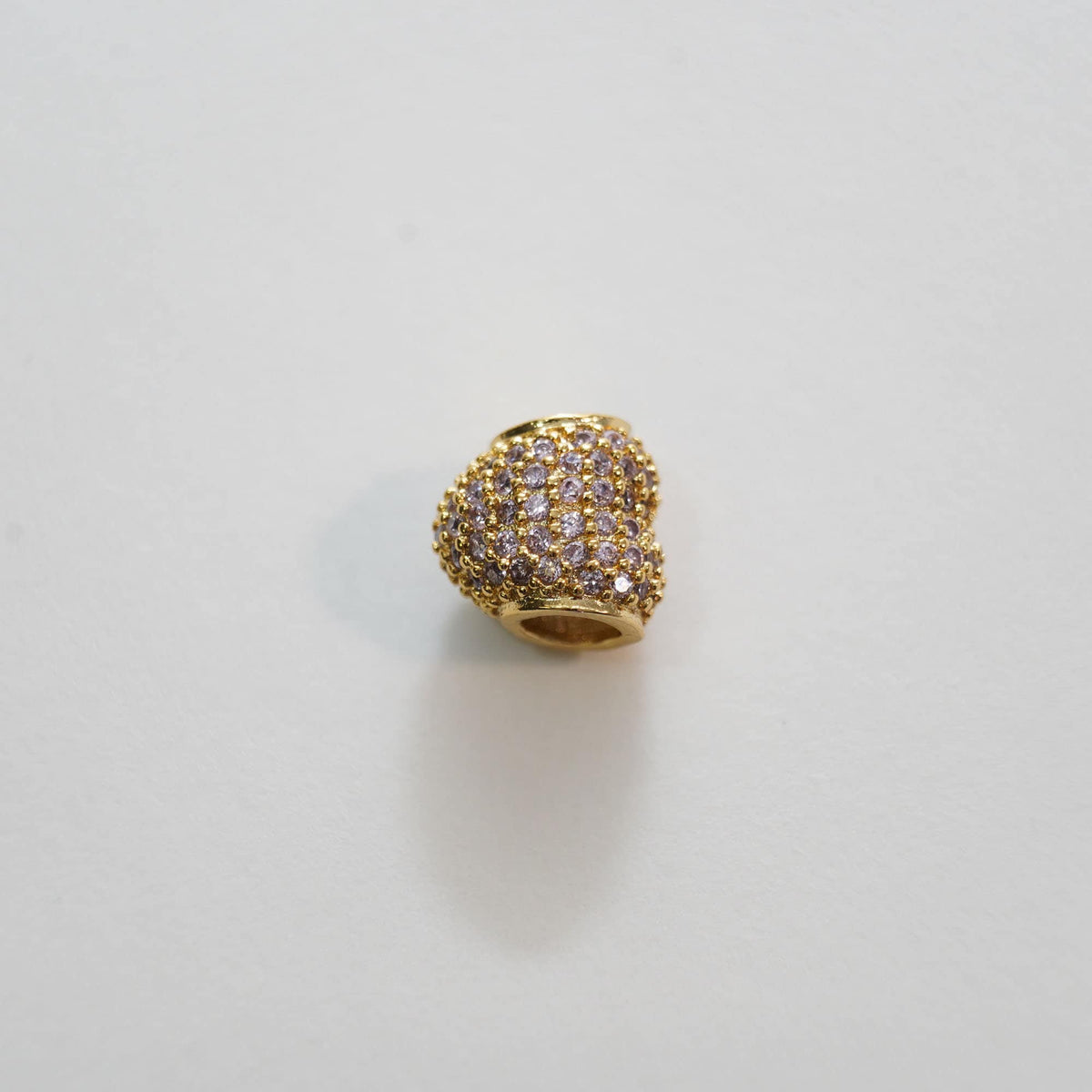 18K Gold Filled Heart Charm Pendant for Jewelry Making