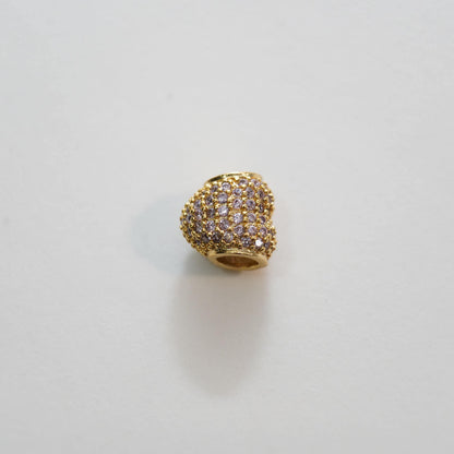 18K Gold Filled Heart Charm Pendant for Jewelry Making