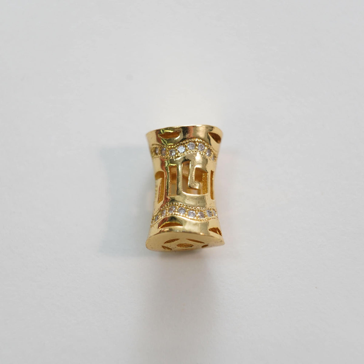 Gold Tube Beads Charms,18K Gold Filled barrel spacer beads Bracelet Necklace for DIY Jewelry Making Supply