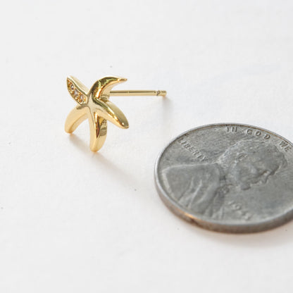 1pair 18K Gold Filled Star Earrings,Gold Earrings,Dainty Earrings