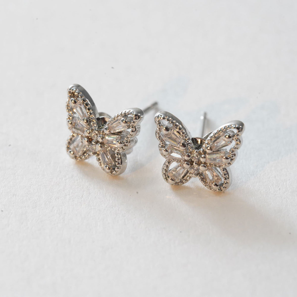 18K Gold Filled Butterfly Huggie Hoop Earrings for Jewelry Making