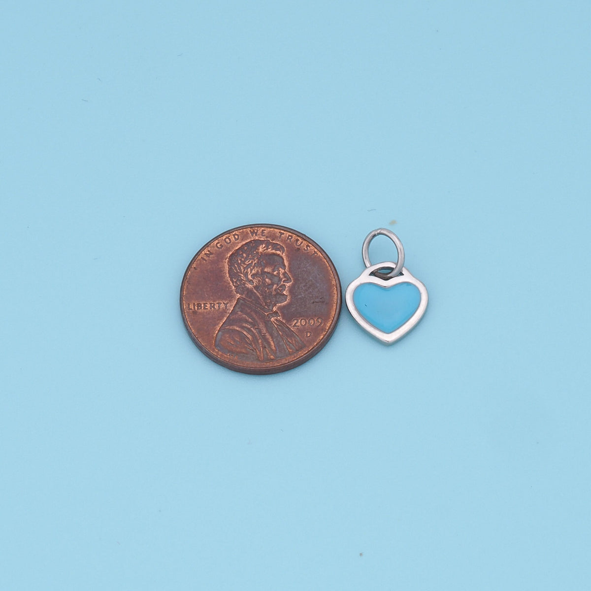 18K Gold Filled Heart Charm Pendant for Jewelry Making