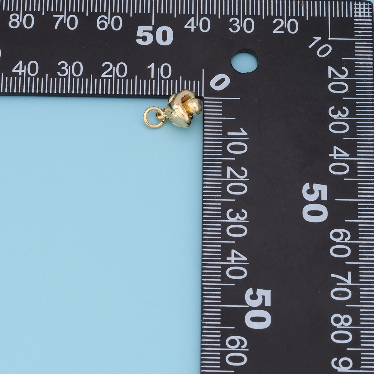 18K Gold Filled Charm Pendant for Jewelry Making