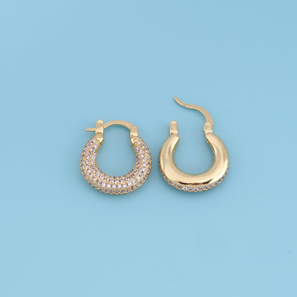 1pair 14K Gold Filled Thick Hoops Earrings,Gold Earrings,Dainty Hoops Huggie,Gold Huggies Hoop Earrings